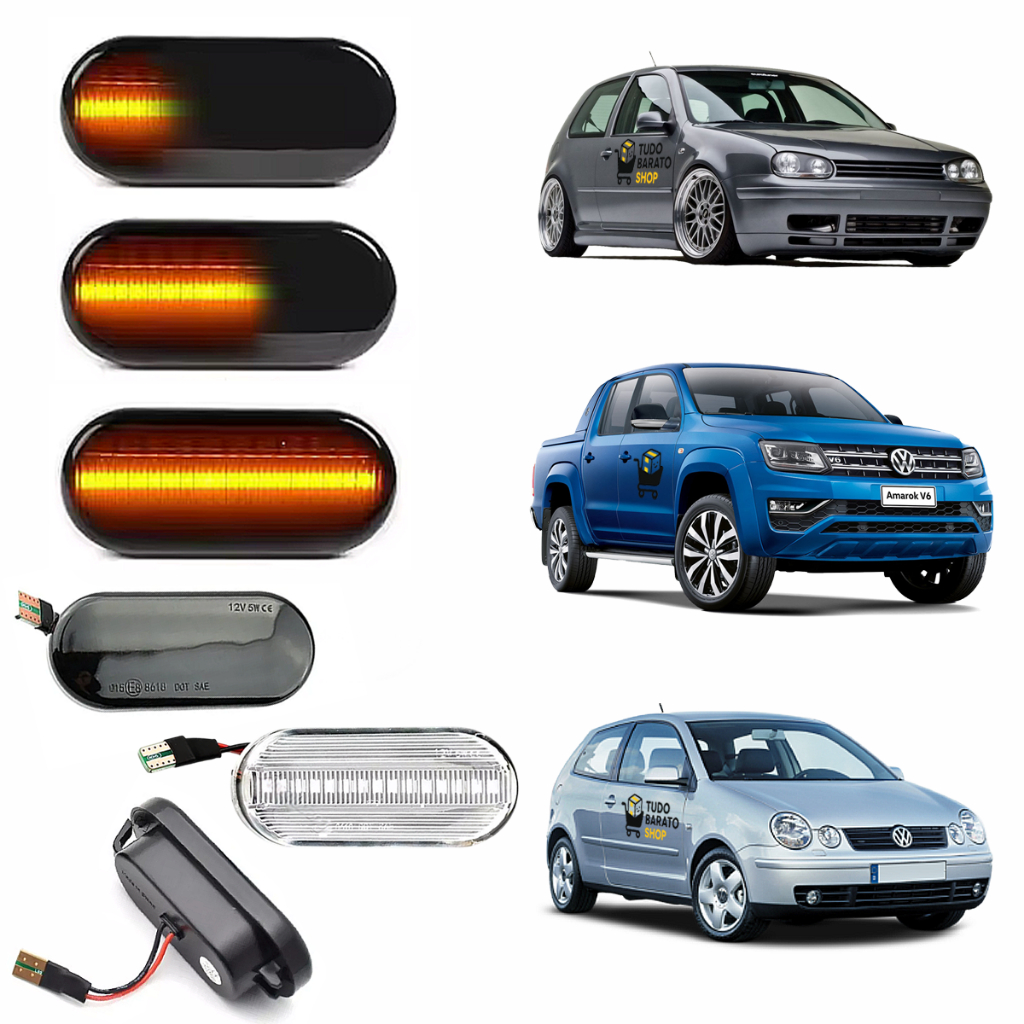 Par Seta Pisca Sequencial Golf Mk4 Amarok Passat Bora Seat Novo