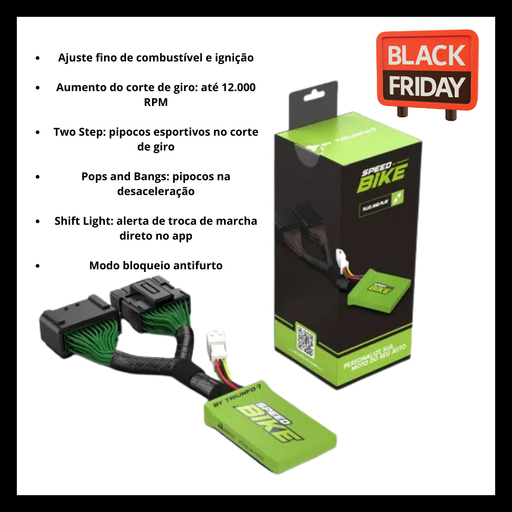 Kit Módulo Injeção Programável Speed Bike Moto com aplicativo qualidade e garantia