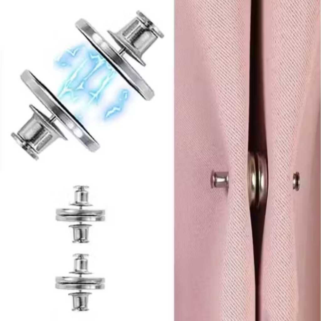 Prendedor Magnético de Cortina Botão Imã Antiluz Blackout Prendedor Cortina sem Furar Parede em Oferta na Shopee