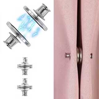 Prendedor Magnético de Cortina Botão Imã Antiluz Blackout Prendedor Cortina sem Furar Parede em Oferta na Shopee