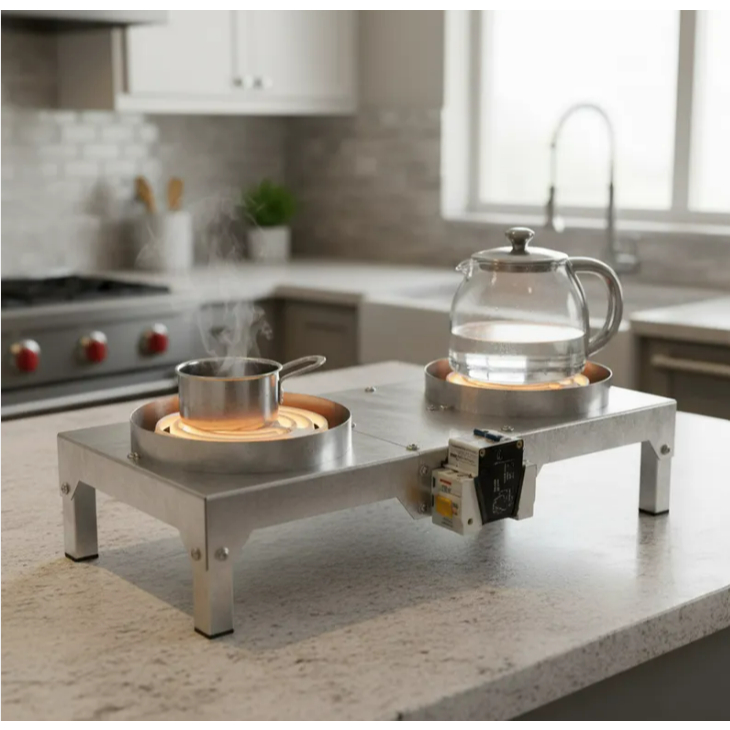 Fogão Elétrico 2 Bocas Fogareiro Compacto 2400w