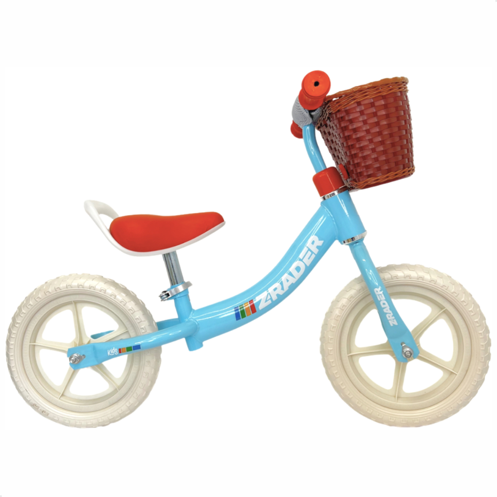 Bicicleta de Equilíbrio Infantil Aro 12 Sem Pedal Pequena Com Cestinha Para Meninas