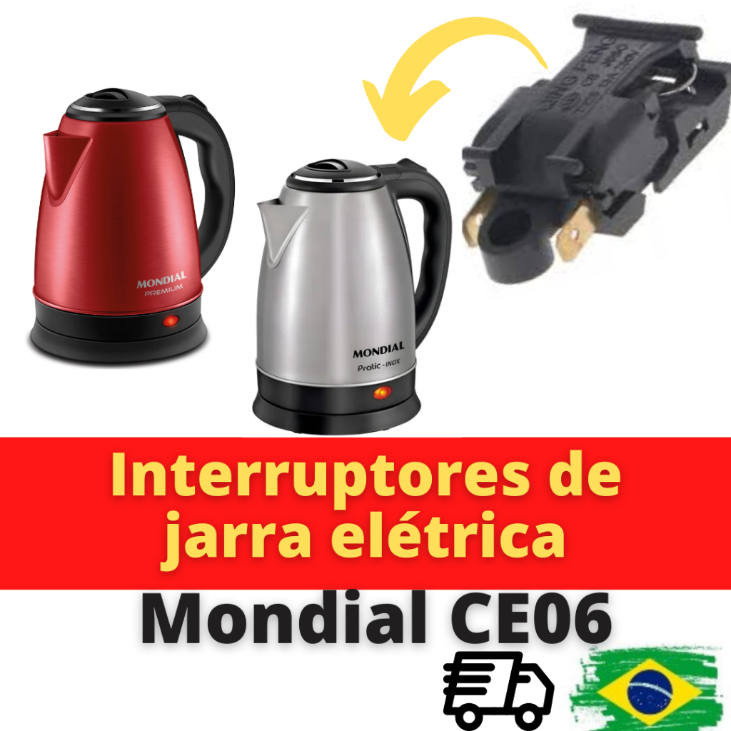 Interruptor Chave Termostato Chaleira Elétrica Mondial  (tem vídeo mostrando o termostato novo)