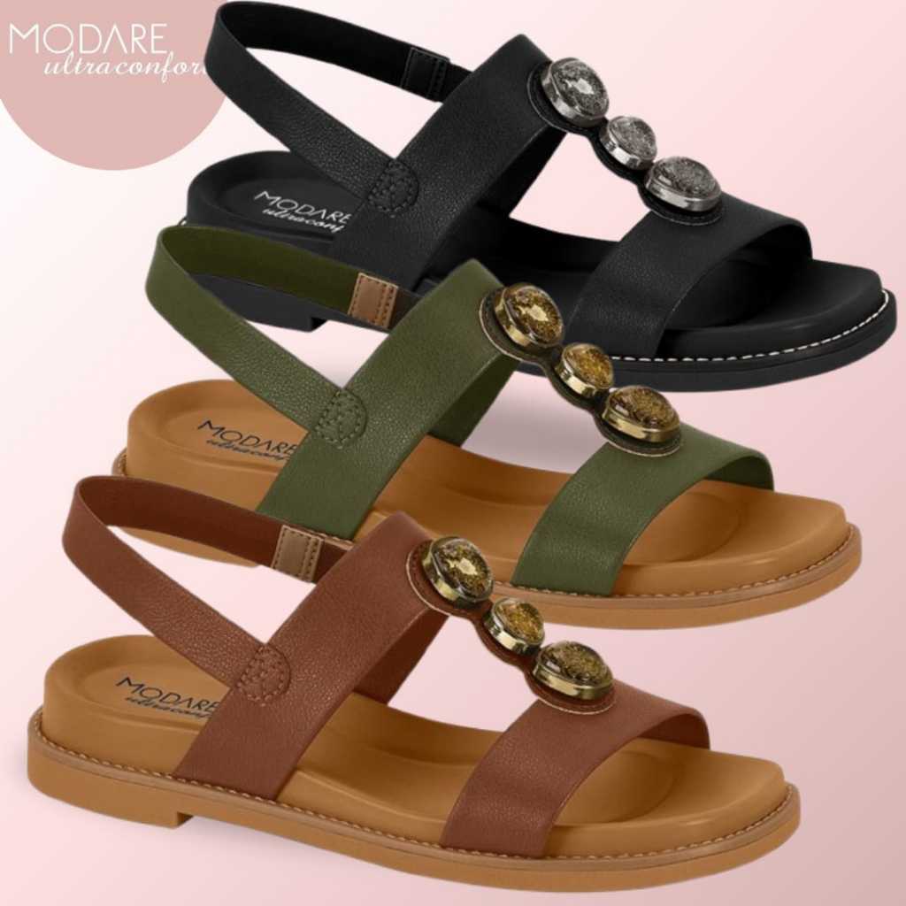Sandália Feminina Calce Fácil Modare Ultra Conforto Ortopédica Ref.7205.106 em Oferta na Shopee