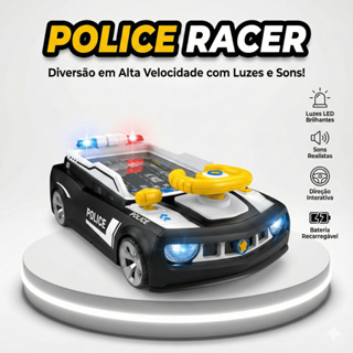 Simulador de Corrida Infantil com Volante Sons, Luzes e Pista Interativa em Oferta na Shopee