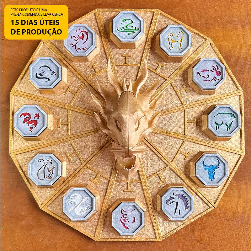 Kit com 12 Talismãs de As aventuras de Jackie Chan com Base para colocá-los - Impressão 3D em Oferta na Shopee