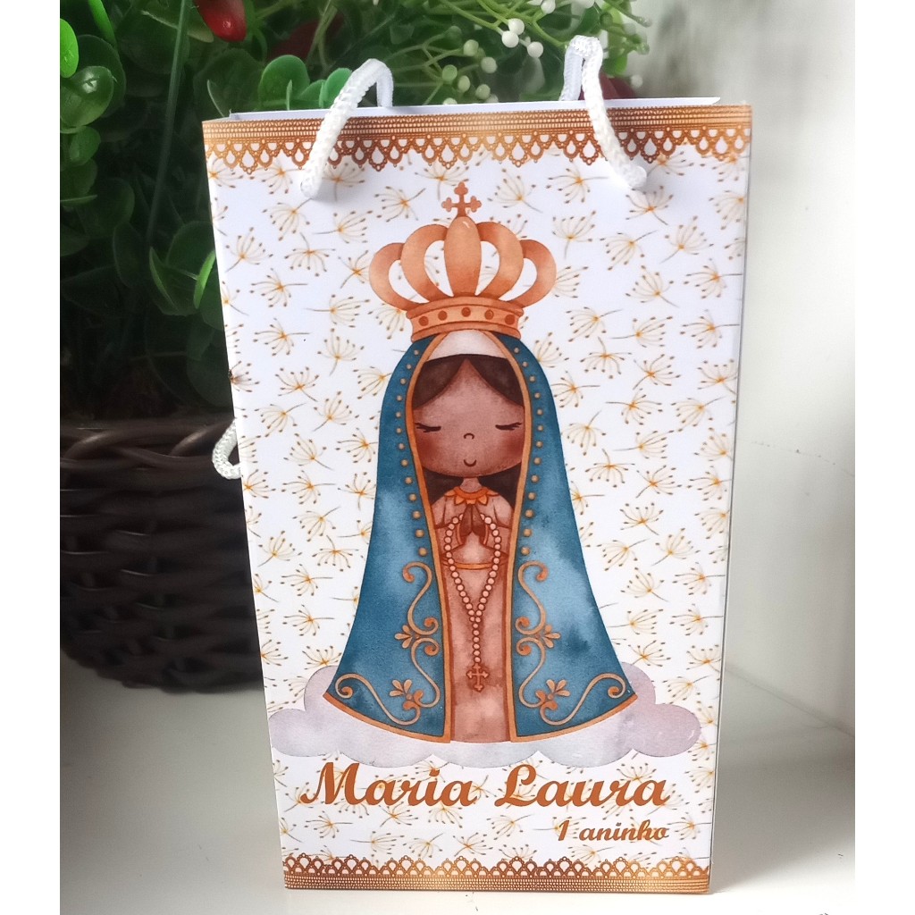 SACOLINHA PERSONALIZADA PARA LEMBRANCINHA FESTA/ANIVERSÁRIO - NOSSA SENHORA APARECIDA.