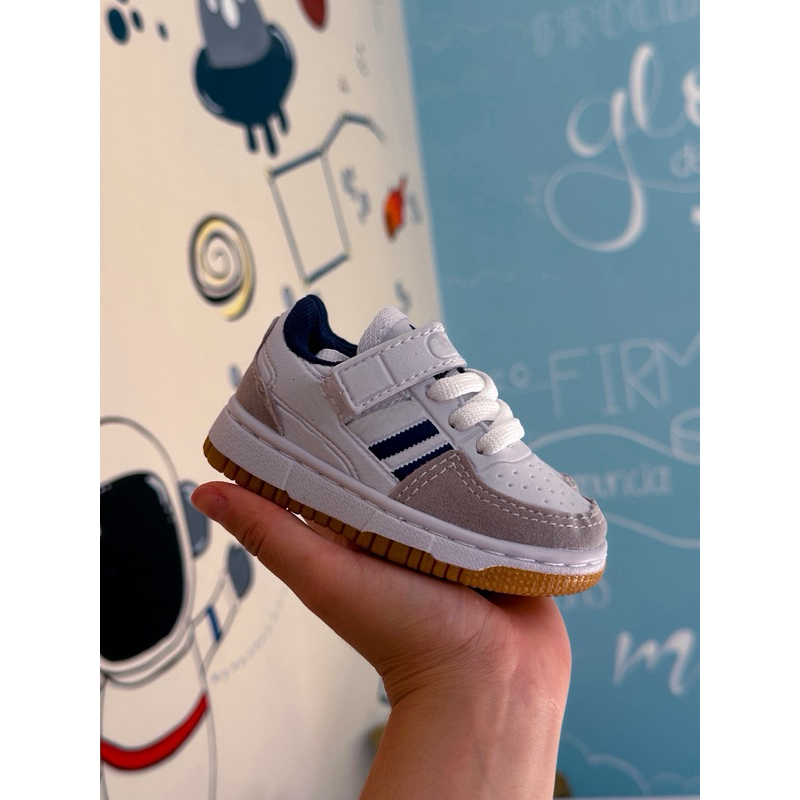 Tênis Velcro Bebê Criança Rosa Azul em Oferta na Shopee