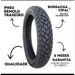 Pneu 110/90/17 Bros Traseiro 125 150 160 Falcon Moto 110 90 17 Aro 17 Alta Qualidade Borracha VIPAL