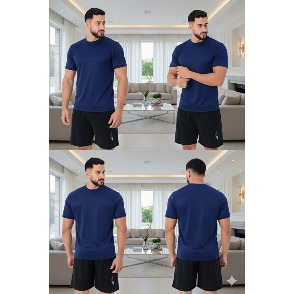 Camiseta Dry Fit Masculina Gola Reforçada 100% Poliéster Premium Treino Academia M G GG XXG