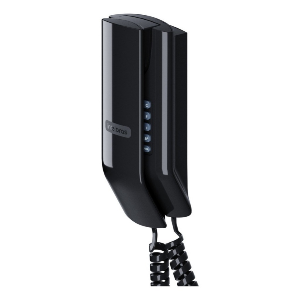 Interfone Telefone Intelbras Para Apartamentos Terminal Dedicado Tdmi 300 Preto