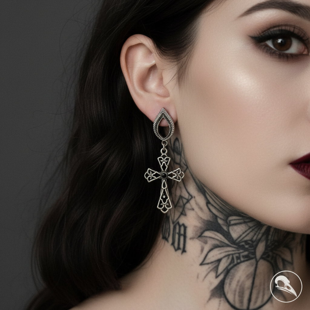 Brinco Crucifixo Gotico: Onde Comprar | BuscaProdutos