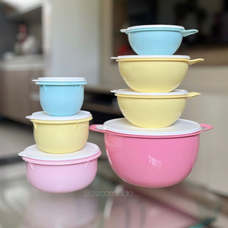 Kit Tupperware Criativas e Batedeiras  Candy Colors 7 peças