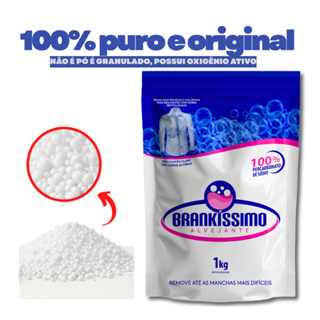 Percarbonato de sodio 100% puro original tira manchas roupas brancas e coloridas granulado em Oferta na Shopee
