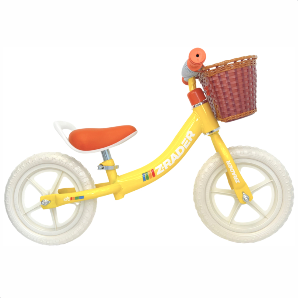 Bike Infantil De Equilíbrio Bicicleta Balance Sem Pedal Com Cestinha Para Menina