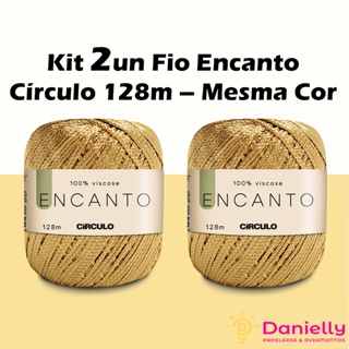 Kit 2un Fio Encanto Círculo 128m Para Crochê e Tricô – Mesma Cor em Oferta na Shopee