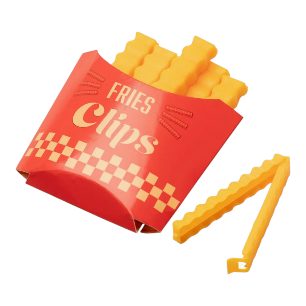 12 pçs Lacre Pregador De Embalagens Formato de Batata Frita Colorido Para Fechar Saco De Comida De Plástico BC-42
