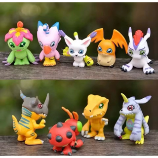 Kit 9 Bonecos Digimon Miniaturas Colecionáveis Agumon Gabumon Anime em Oferta na Shopee