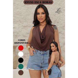 Blusinha Feminina Multiformas Amarração Blogueira Natal Ano Novo Frete Grátis em Oferta na Shopee