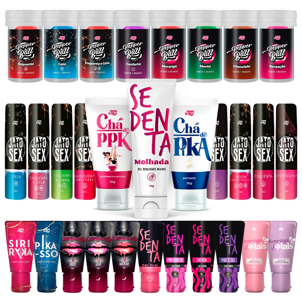 Kit SexShop 30 Produtos Sedenta Chá de PPK Pika Gel Excitante Feminino Masculino Bolinhas Aromáticas em Oferta na Shopee