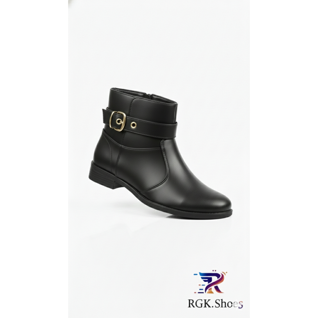 Bota Feminina Preto RGK Cano Curto Casual Confortável Estilosa Botinha Clássica Sola Macia Inverno Elegante Luxo Promoçã em Oferta na Shopee