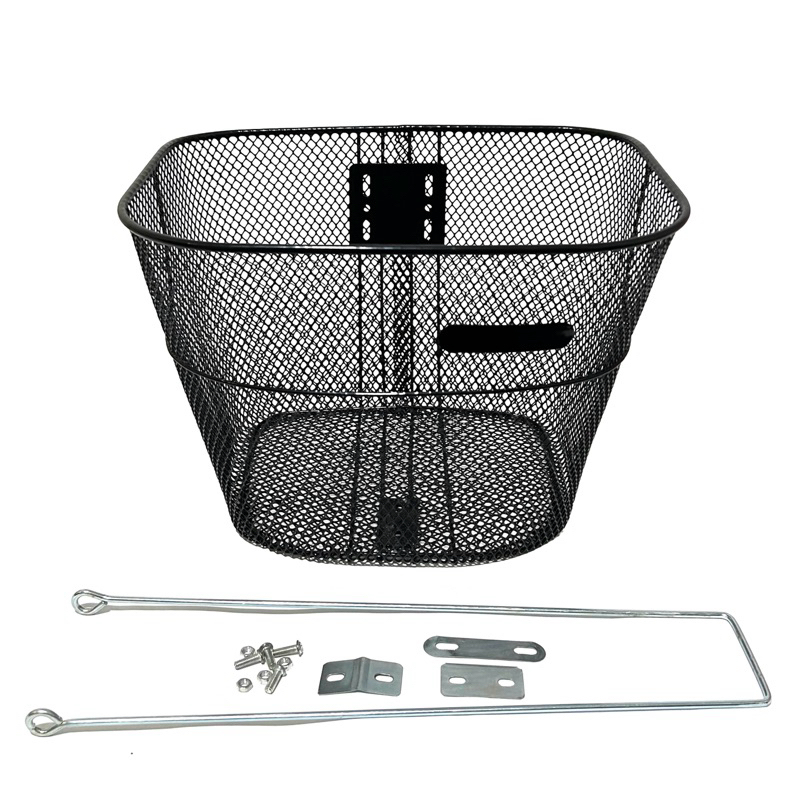 Cesta Media Bike NIPARTE Aramada Oval Para Bicicleta Até Aro 26 no Cor Preto com Acessórios em Oferta na Shopee