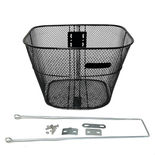 Cesta Media Bike NIPARTE Aramada Oval Para Bicicleta Até Aro 26 no Cor Preto com Acessórios em Oferta na Shopee