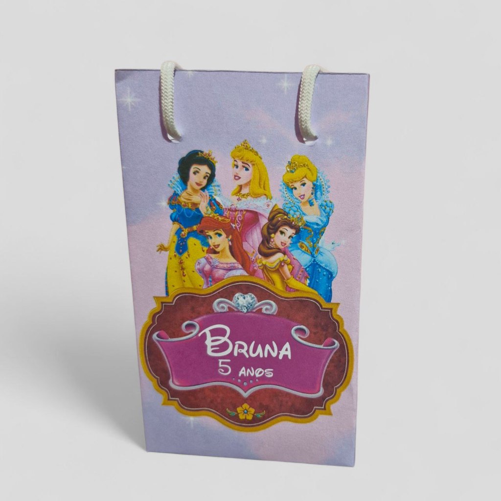50 SACOLINHA PERSONALIZADA PRINCESAS DISNEY lPEGUE E MONTE |PERSONALIZADO LEMBRANCINHA SACOLINHA PRINCESAS