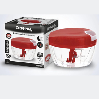 Processador de alimentos, triturador 3 laminas 500ml alho, legumes em Oferta na Shopee