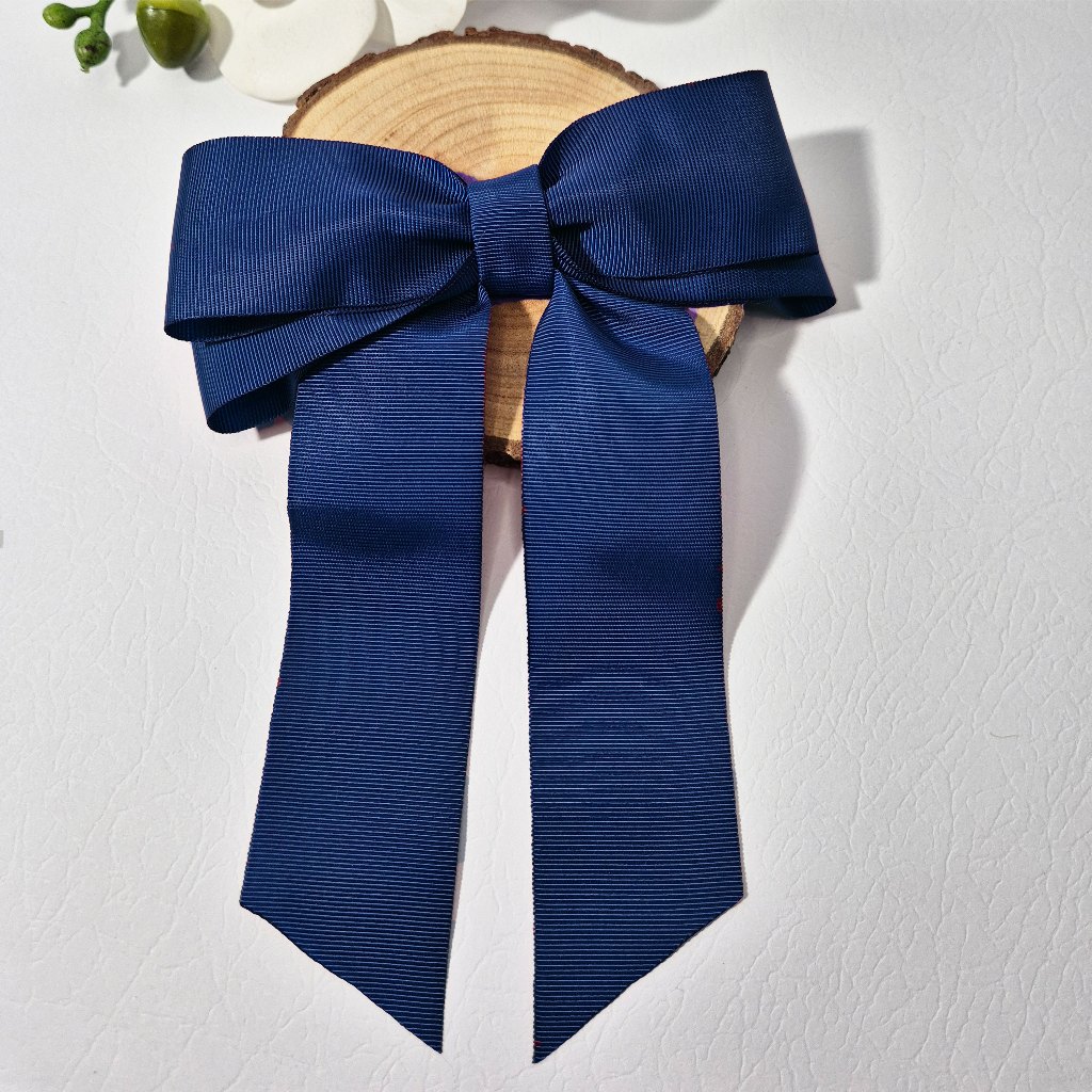 Laço em Fita de Gorgurão para Daminhas - Azul Marinho