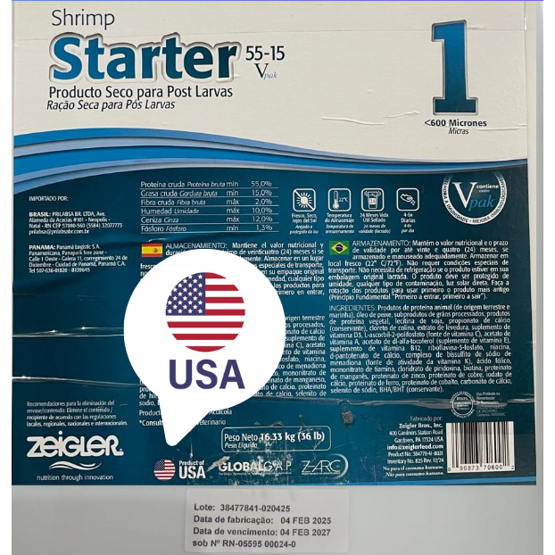 Ração Zeigler Americana 200–400µm 55% Proteína para Peixes Guppy e Betta Adultos, Juvenis e Alevinos em Oferta na Shopee