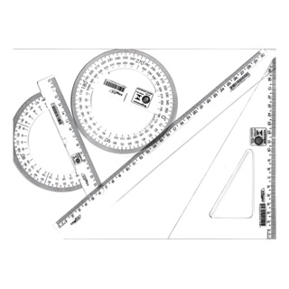 Kit Escolar Geométrico - 4 Peças - 2º Grau em Oferta na Shopee