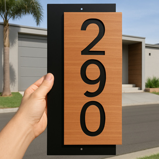 Placa Número de Identificação Residencial e Comercial em Acrílico Moderna e Elegante em Oferta na Shopee