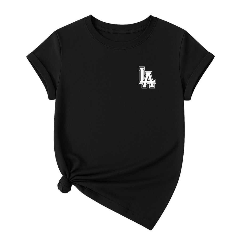 Camiseta T-Shirt Confortavel Linda Camisa Casual Algodão La Los Angeles California City Cidade Usa Streetwear Casual