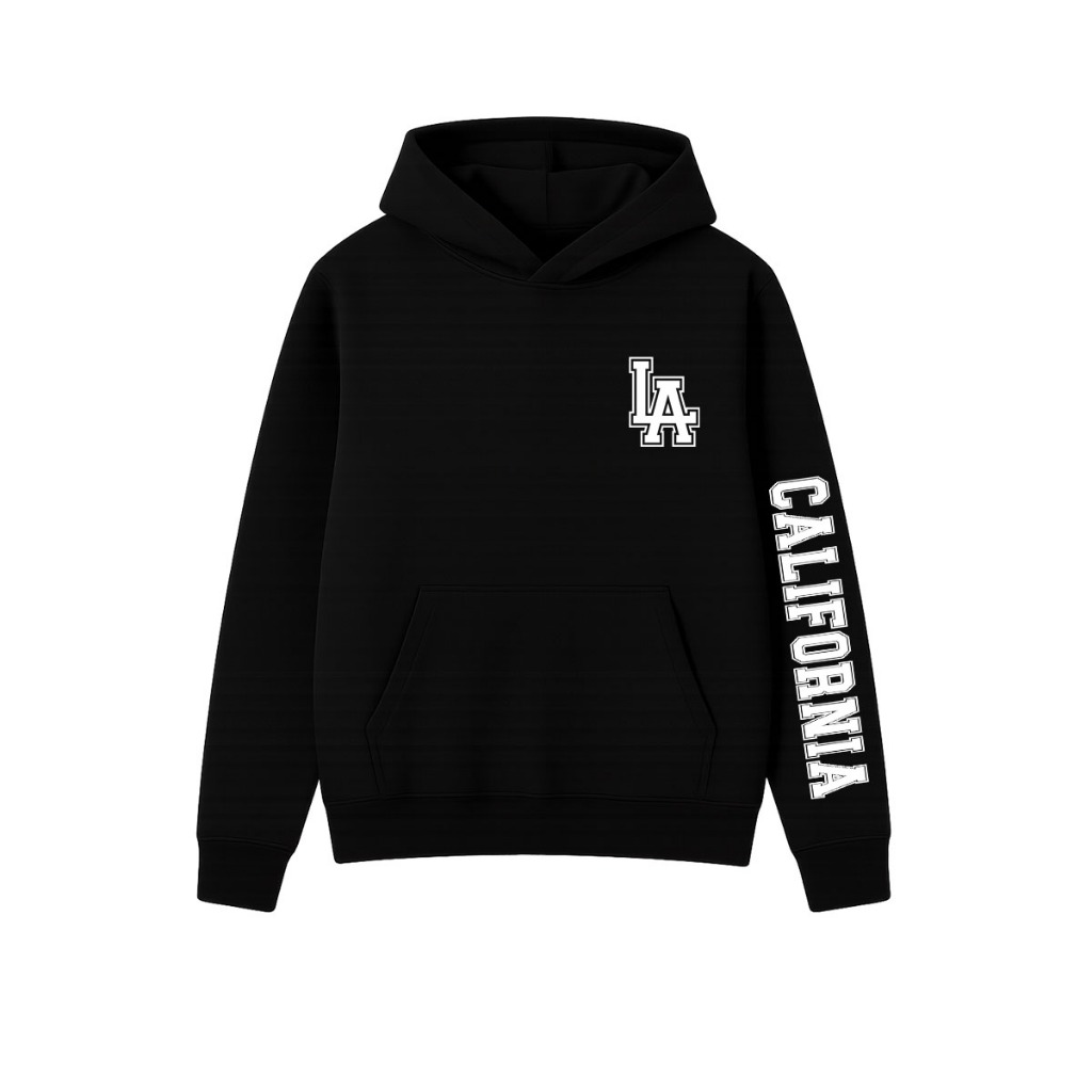 Blusa Canguru Inverno Capote Moletom Capote Unissex C/ Capuz Darkwear LA Los Angeles California City StreetWear