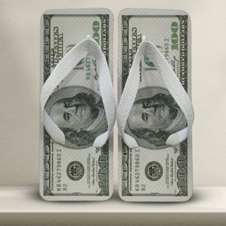 Chinelo Masculino Quadrado Estampa Dólar Investidor Engraçado Estiloso Presente Criativo Envio Rápido em Oferta na Shopee