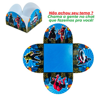 50 Forminhas Personalizadas Vingadores/Heróis p/ Doces e Festas Aniversários em Oferta na Shopee
