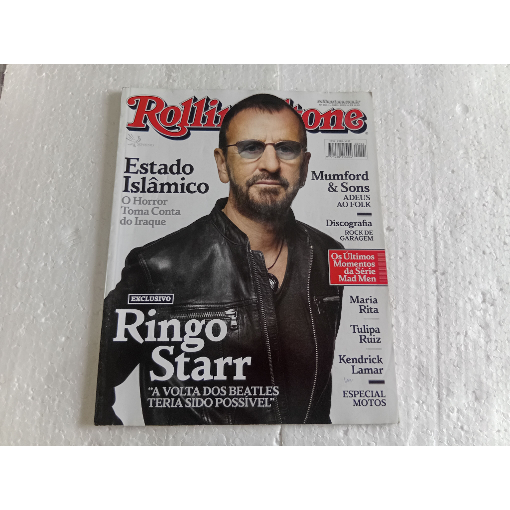 revista rolling stone nº 104 abril de 2015 ringo starr otimo estado paginas e capa