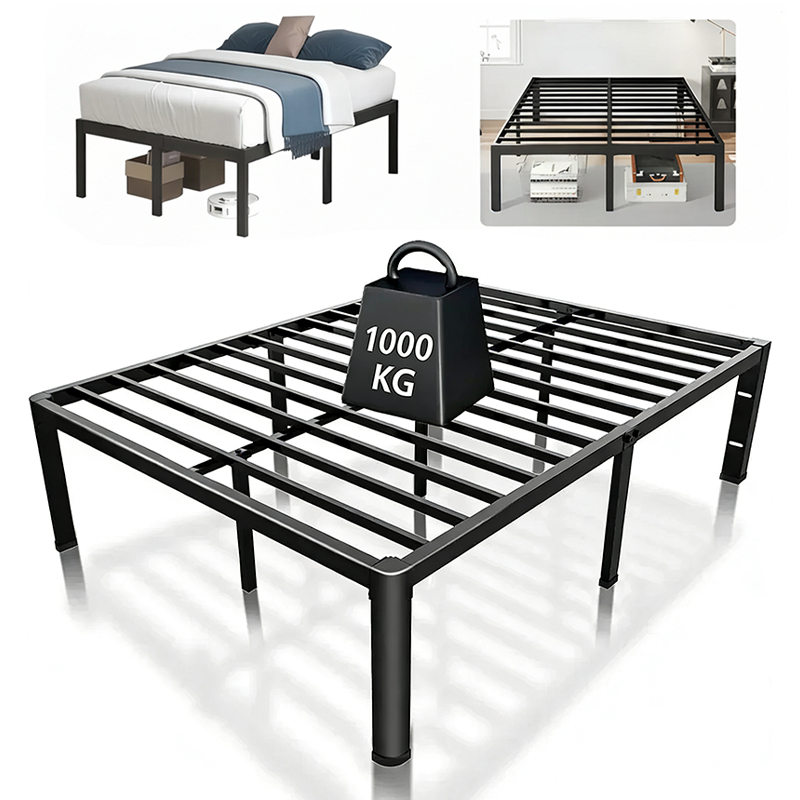 Estrado de Metal Super Reforçado para Cama Casal Suporta 400kg, Rápida Montagem com Ripas de Aço-O17 em Oferta na Shopee