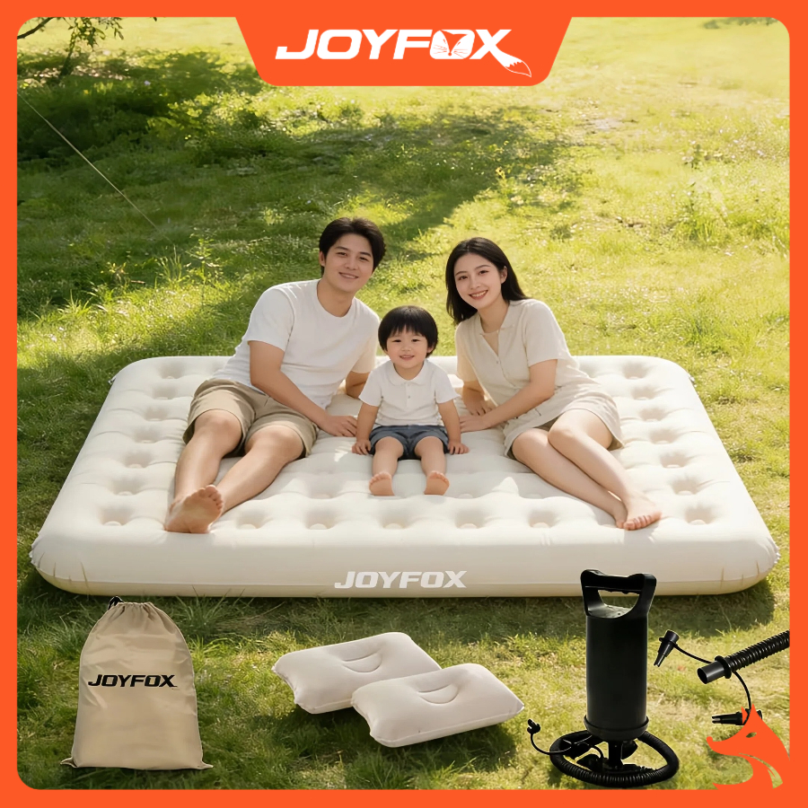 Colchão Inflável Para Casal 3-4 pessoas 200x180x23cm Colchão Inflável Suporta 200kg em Oferta na Shopee