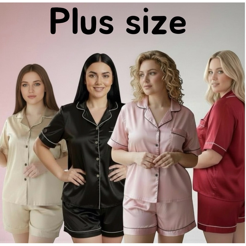 Pijama Plus Size cetim de seda Feminino, diversas cores , pijama modelo Americano pós cirúrgico, amamentação