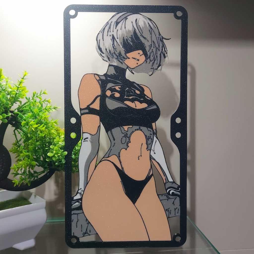 GRADE GRELHA PREMIUM PARA COOLER FAN GRILL 240MM X 120MM 2B NIER AUTOMATA ANIME PC SETUP GAMER em Oferta na Shopee