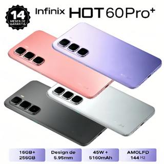 Infinix Hot 60 Pro+ Al Phone mais fino do mundo 5,95mm 16 GB+256GB tela curva 3D 144 Hz bateria 45W+516 mAh NFC em Oferta na Shopee