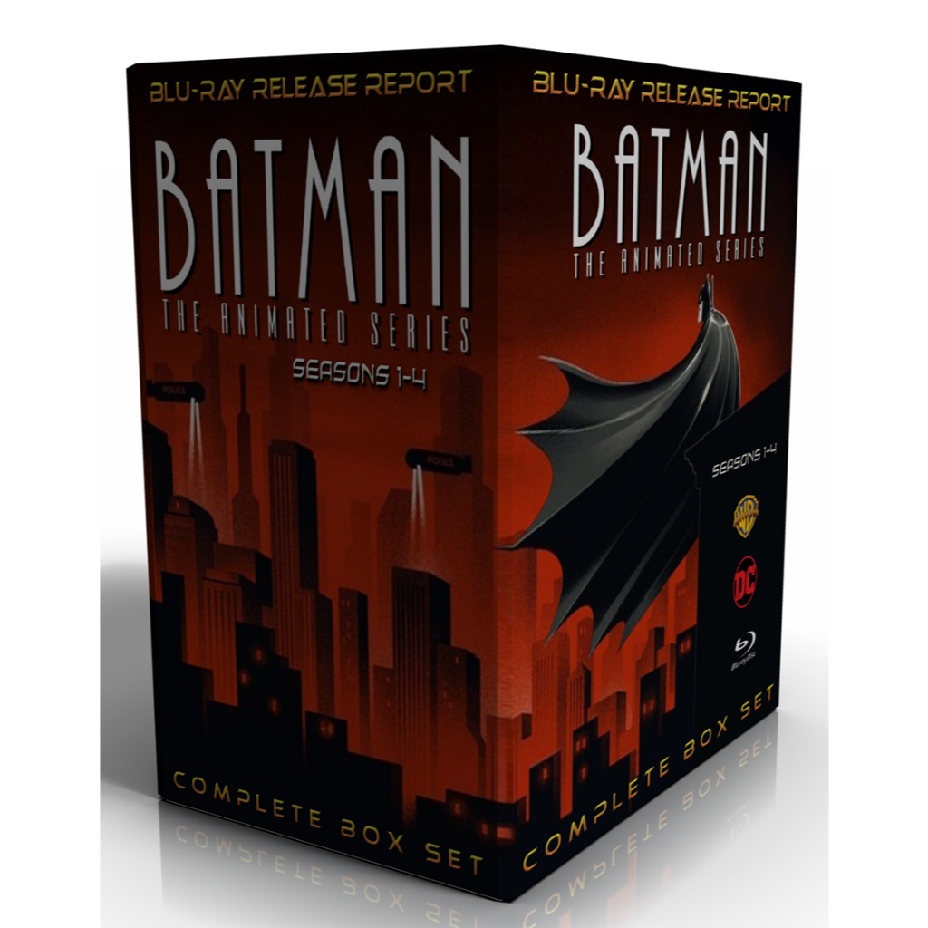 Blu-ray Box desenho Batman: A série animada - The Animated Series - Edição completa + Filmes em Bluray.