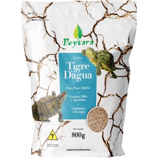Ração Para Tartarugas Poytara Tigre Dagua Adulto 800g em Oferta na Shopee