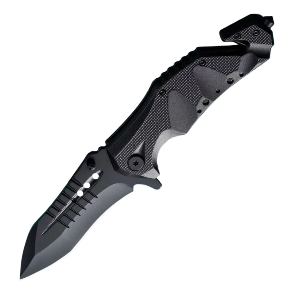 Canivete Mtech Tático Aço Full Black camping pesca