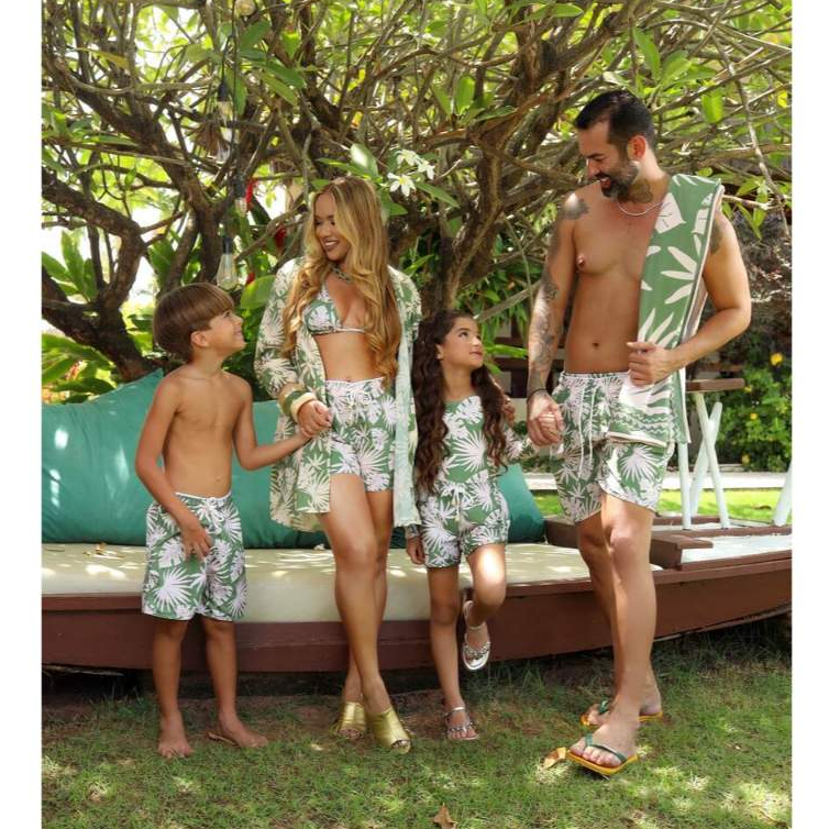 Peças para Kit Familia Moda praia Shorts Alta Qualidade em Oferta na Shopee