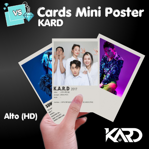 Kit Mini Posters KARD KPOP Coletânea, Álbuns e Músicas
