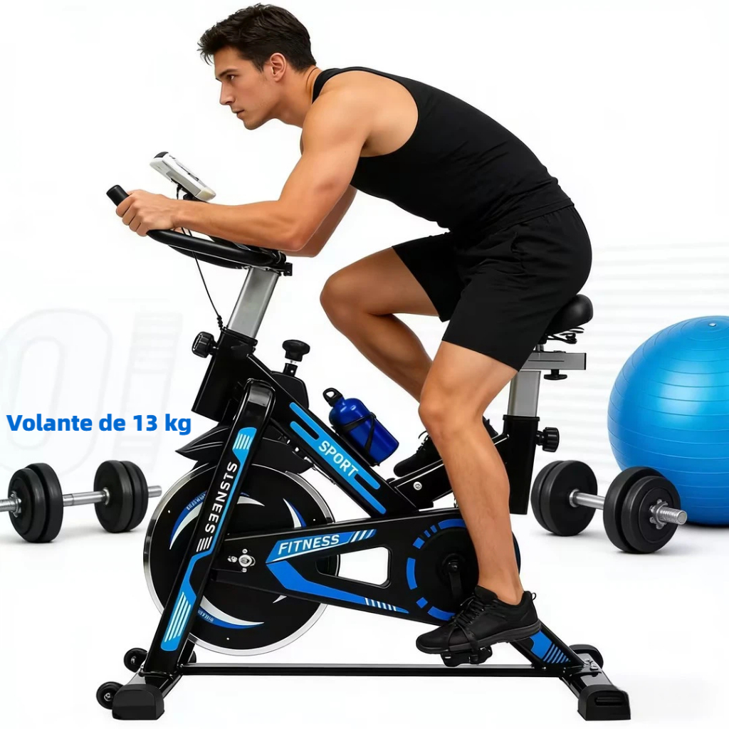 Bicicleta Spinning Ergométrica Para Exercícios Com Monitor Profissional Sport Suporta até 120kg