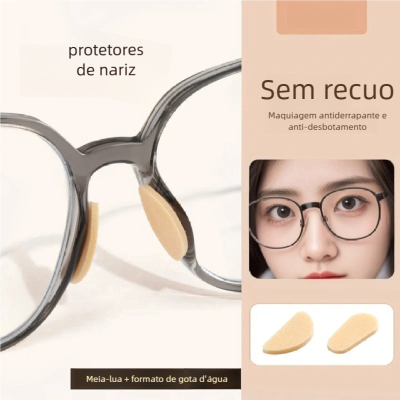 Kit 8 Almofadas Adesivas para Óculos - Plaquetas Antiderrapantes com Ajuste Perfeito em Oferta na Shopee